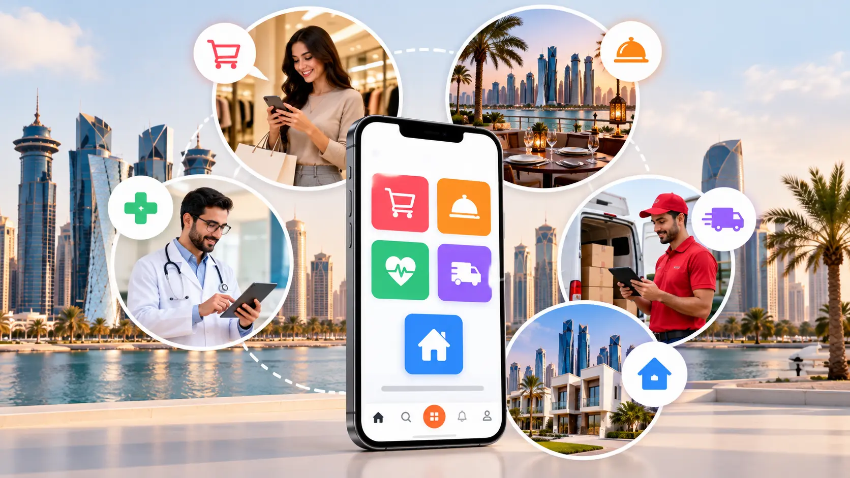5 Mobile App Industries Qatar Businesses Benefit From the Most