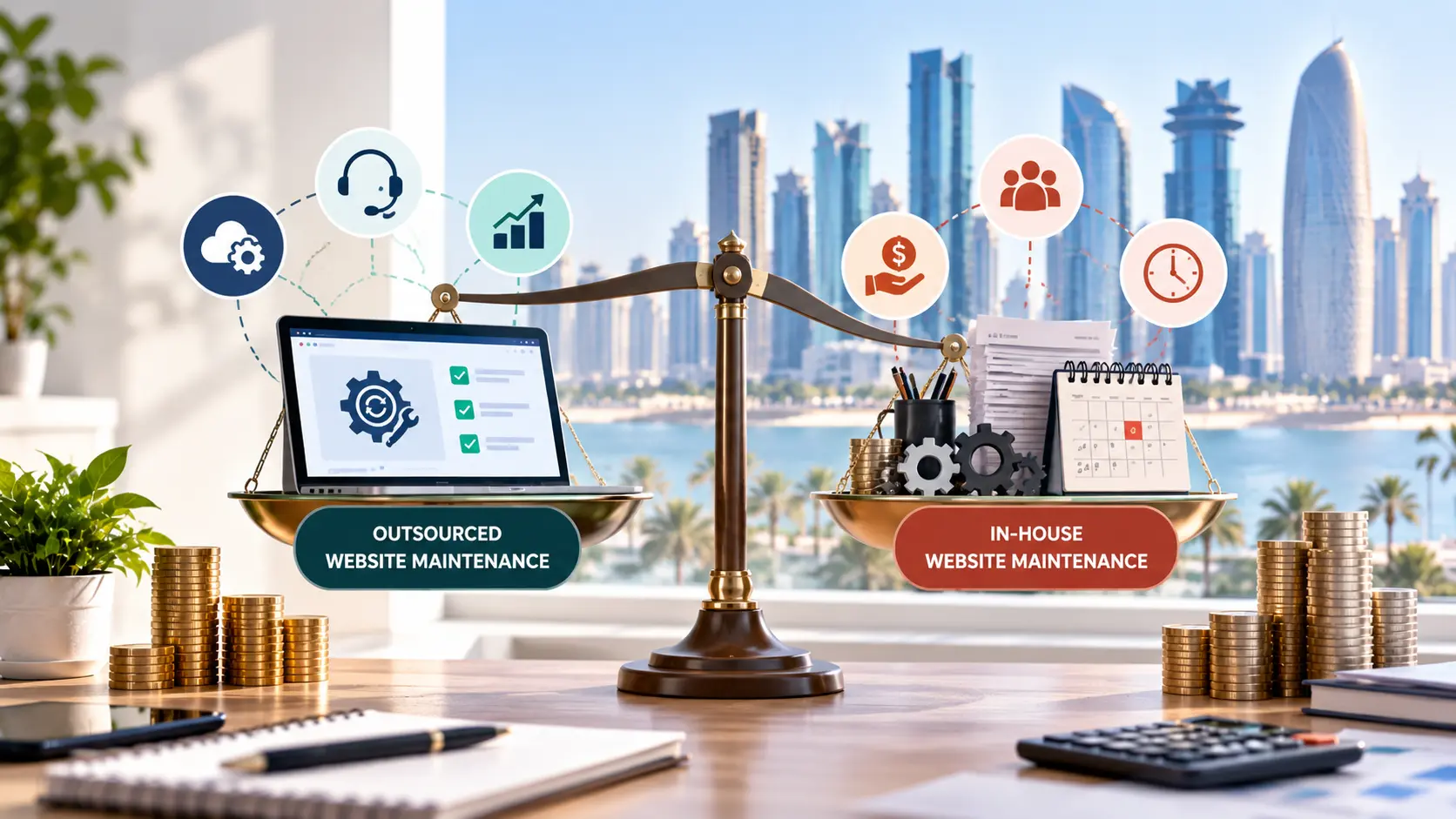 Outsourced Website Maintenance Qatar vs In-House: What’s Cheaper for SMEs?